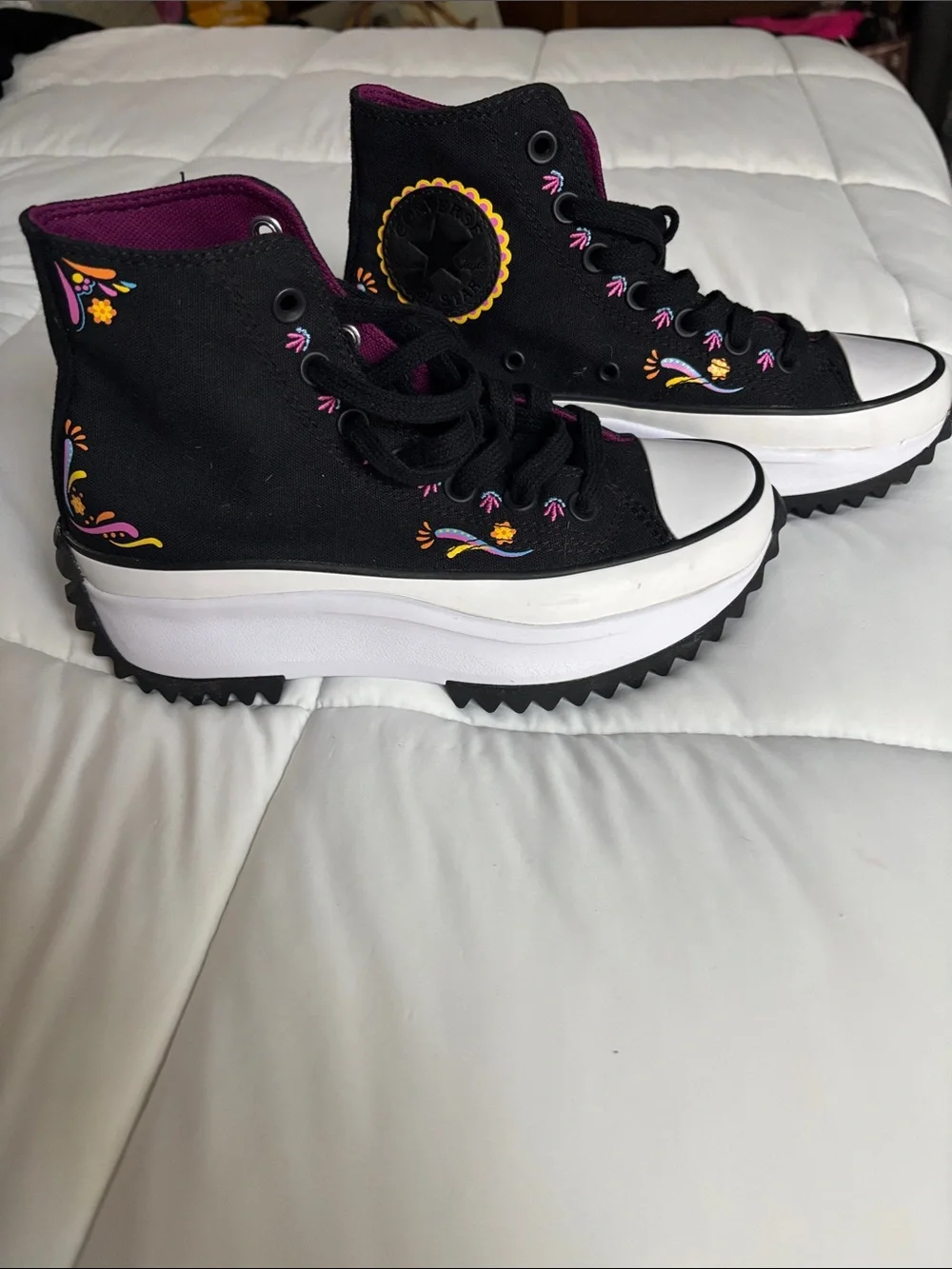 Converse Run Star Hike Platform High 'Día de Muertos' sneakers